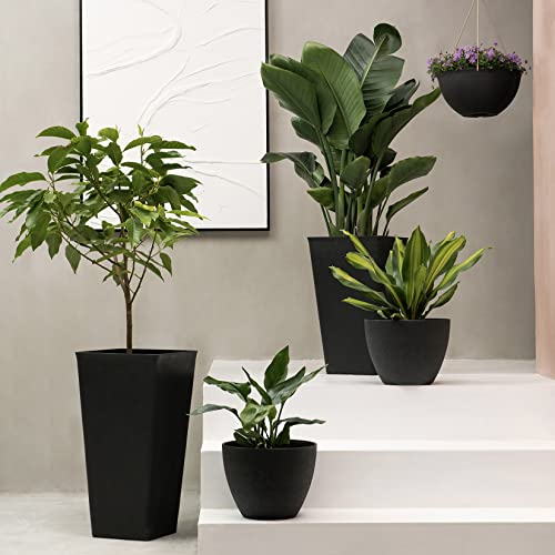 Large Hanging Planters for Outdoor/Indoor Plants - 2 Pack, 13.2 W –  Backyard Therapy
