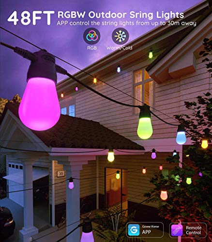 Govee RGBIC Warm White Smart Outdoor String Lights - Govee